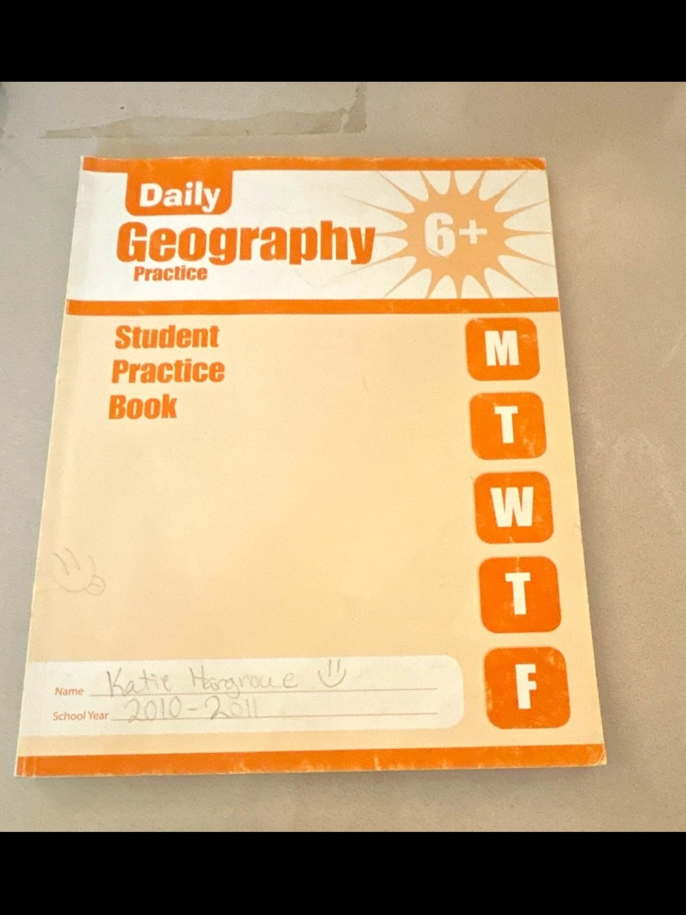 Daily Geography Practice Student Book - Orange & Cream